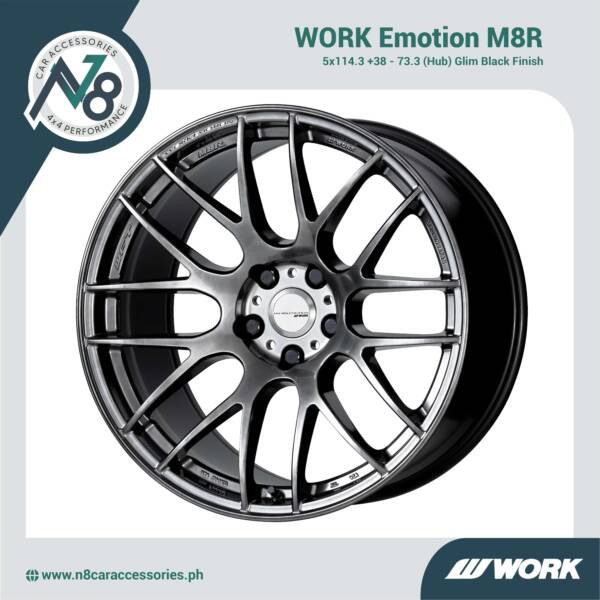 WORK Emotion M8R 5x114.3 - 73.3 (Hub) Glim Black Genuine