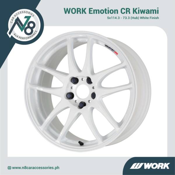 WORK Emotion CR Kiwami 5x114.3 - 73.3 (Hub) White Genuine