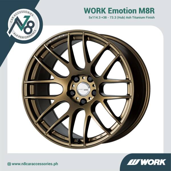 WORK Emotion M8R 5x114.3 - 73.3 (Hub) Ash Titanium Genuine