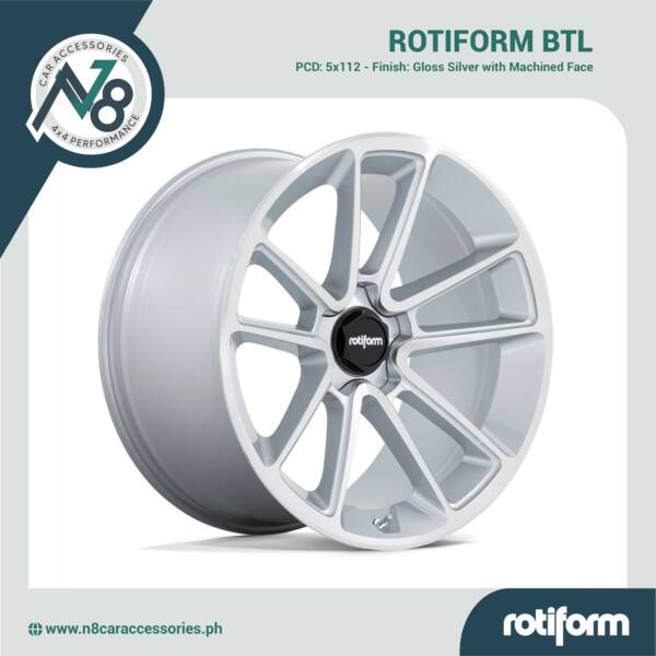 ROTIFORM BTL 5x112 Gloss Silver with Machined Face Genuine