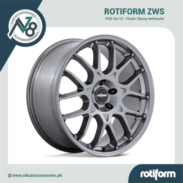 ROTIFORM ZWS 5x112 Glossy Anthracite Genuine