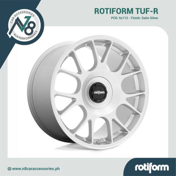 ROTIFORM TUF-R 5x112 Satin Silver Genuine