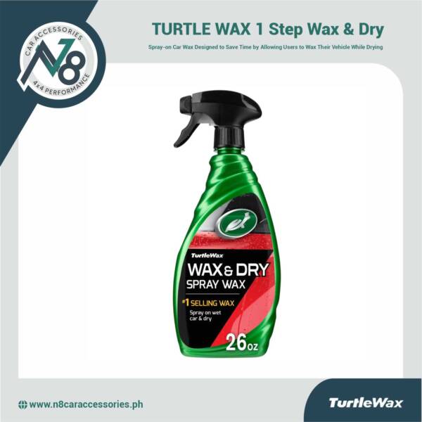 TURTLE WAX 1 Step Wax & Dry 26oz Genuine