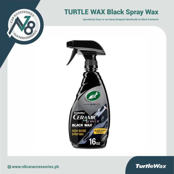 TURTLE WAX Black Spray Wax 16oz Genuine
