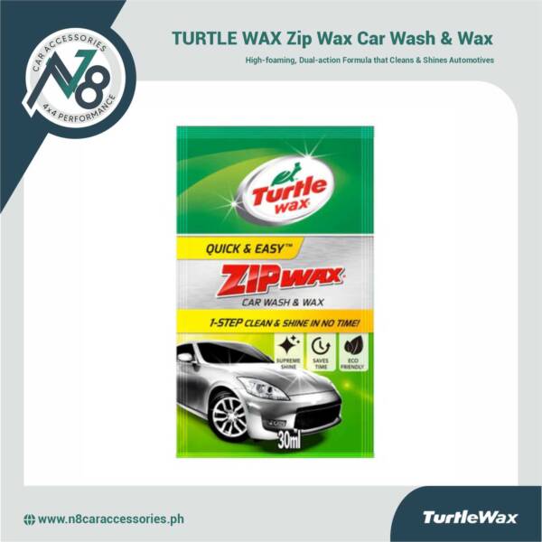 TURTLE WAX Zip Wax Car Wash & Wax Sachet 1oz Genuine
