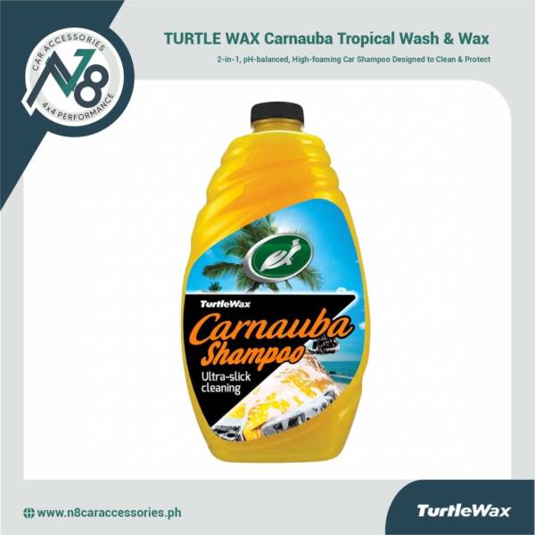 TURTLE WAX Carnauba Tropical Wash & Wax 48oz Genuine