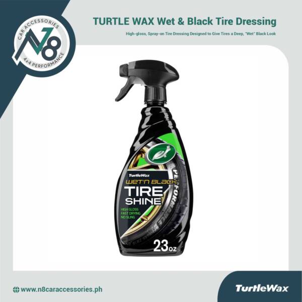TURTLE WAX Wet & Black Tire Dressing 23oz Genuine