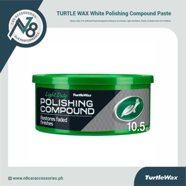 TURTLE WAX White Polishing Compound Paste 10.5oz Genuine