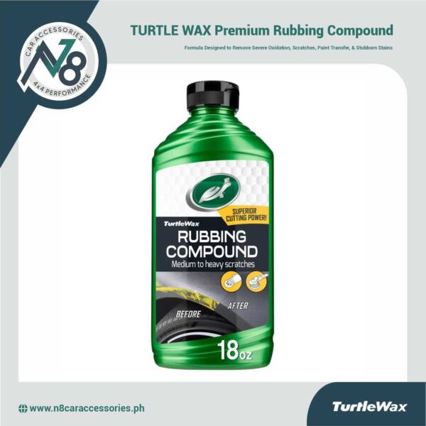TURTLE WAX Premium Rubbing Compound 18oz Genuine