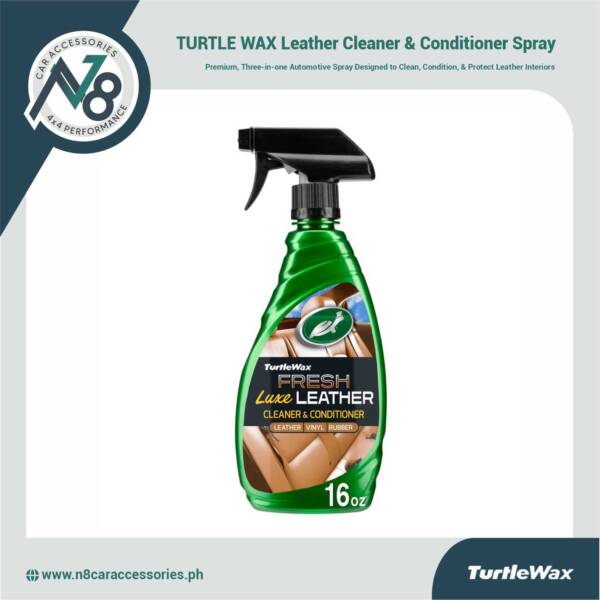 TURTLE WAX Emerald Series Leather Cleaner & Conditioner Spray 160z Genuine