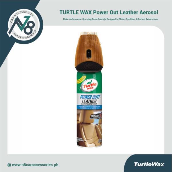 TURTLE WAX Power Out Leather Aerosol 16oz Genuine