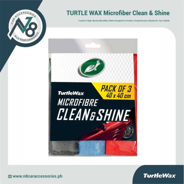 TURTLE WAX Microfiber Clean & Shine - 3 Packs Genuine