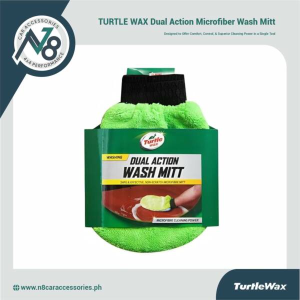 TURTLE WAX Dual Action Microfiber Wash Mitt Genuine