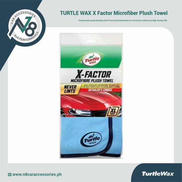 TURTLE WAX X Factor Microfiber Plush Towel 40 x 40cm Genuine