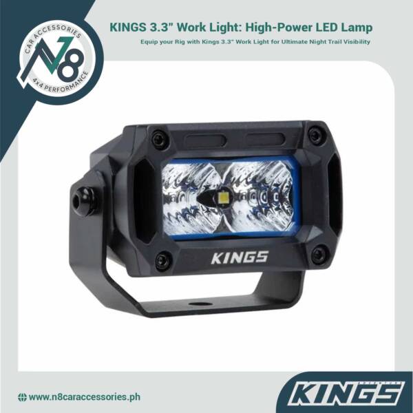 KINGS 3.3" Work Light: High-Power LED Lamp Genuine