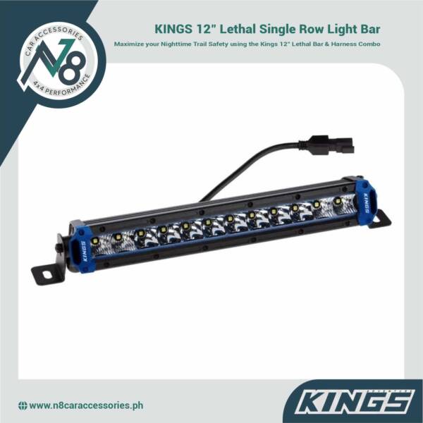 KINGS 12" Lethal Single Row Light Bar Genuine