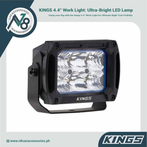 KINGS 4.4" Work Light: Ultra-Bright LED Lamp Genuine