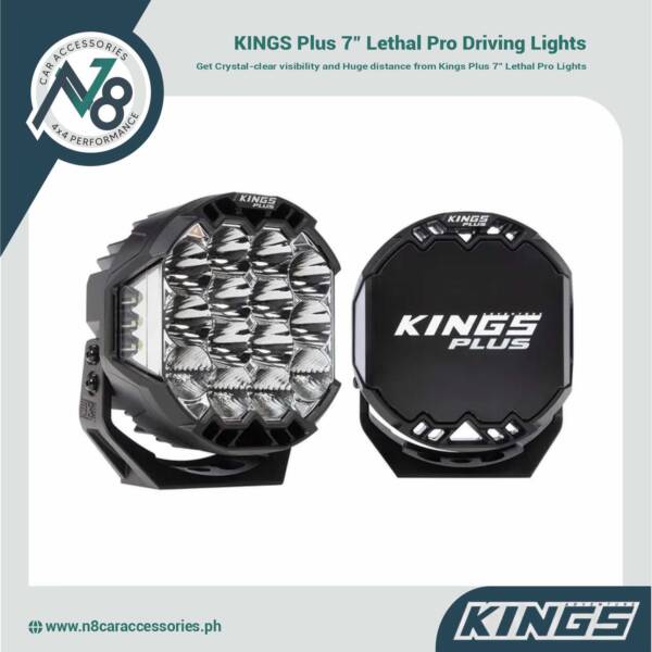 KINGS Plus 7" Lethal Pro Driving Lights Genuine
