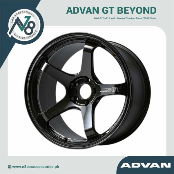 ADVAN GT BEYOND 20x9.5" 5x114 +40 Racing Titanium Black (TBK) Genuine