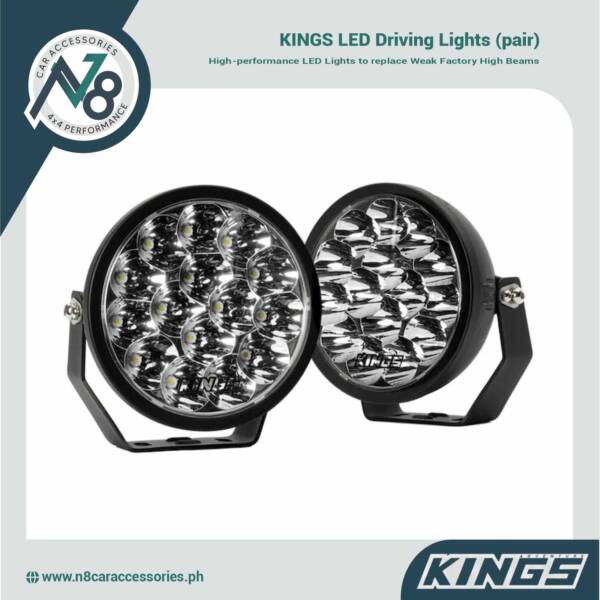 KINGS LED Driving Lights (Pair) Genuine