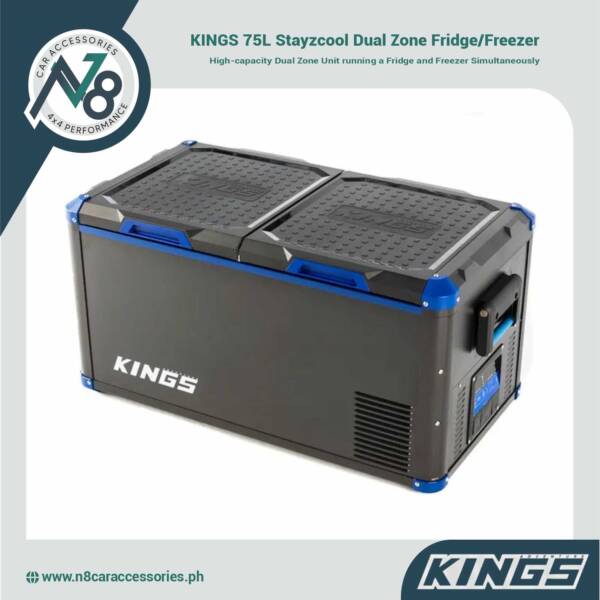 KINGS 75L Stayzcool Dual Zone Fridge/Freezer Genuine