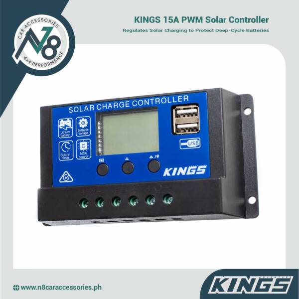 KINGS 15A PWM Solar Controller Genuine