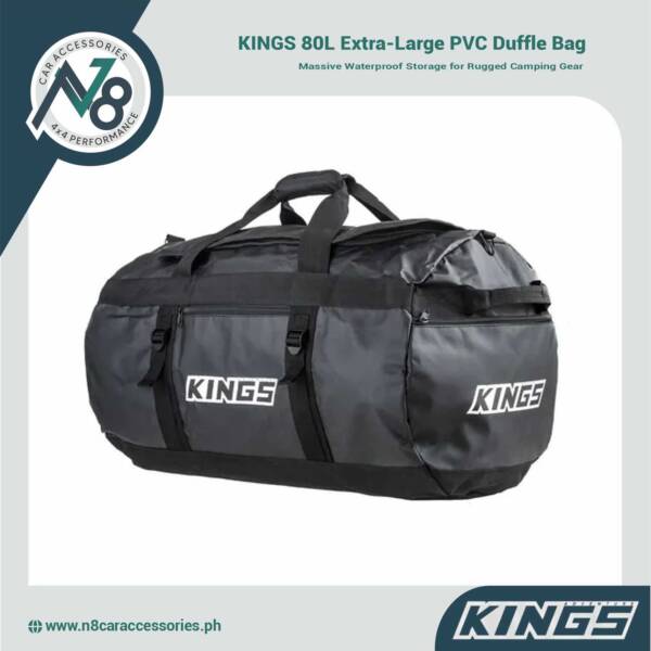 KINGS 80L Extra-Large PVC Duffle Bag Genuine