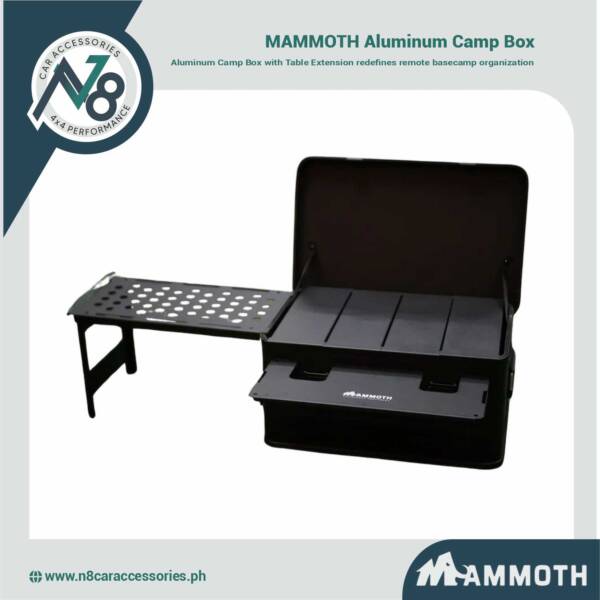 MAMMOTH Aluminum Camp Box with Table Extension Genuine