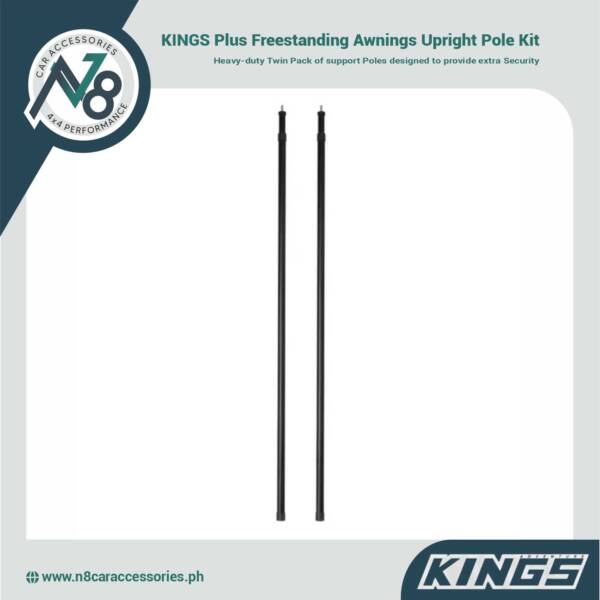 KINGS Plus Freestanding Awnings Upright Pole Kit (twin pack) Genuine