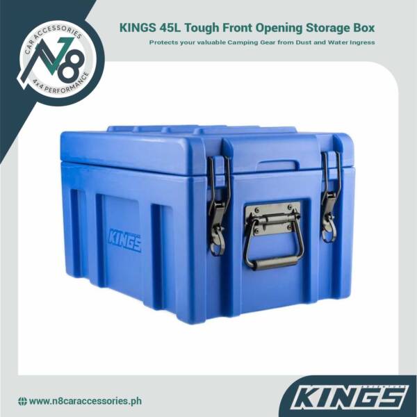 KINGS 45L Tough Front Opening Storage Box Genuine
