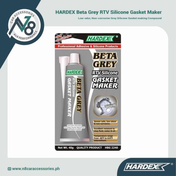 HARDEX Beta Grey RTV Silicone Gasket Maker Genuine