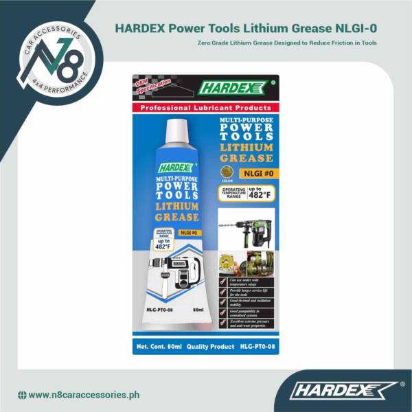 HARDEX Power Tools Lithium Grease NLGI-0 80ml Genuine
