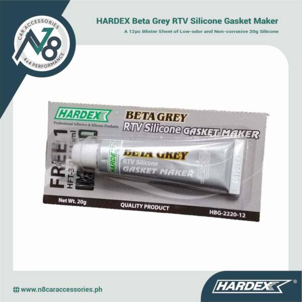 HARDEX Beta Grey RTV Silicone (12pc blister sheet) 20g Genuine