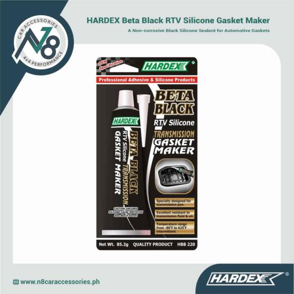 HARDEX Beta Black RTV Silicone Gasket Maker 85.2g Genuine