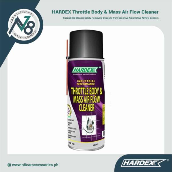 HARDEX Throttle Body & Mass Air Flow Cleaner 400ml Genuine