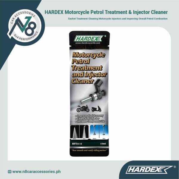HARDEX Motorcycle Petrol Treatment & Injector Cleaner 15ml (Sachet) Genuine