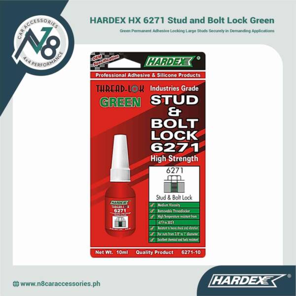 HARDEX HX 6271 Stud and Bolt Lock Green Genuine