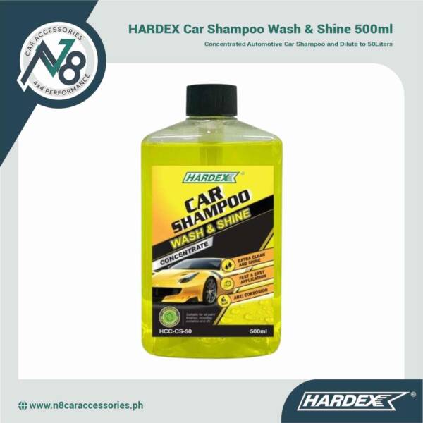 HARDEX Car Shampoo Wash & Shine 500ml Genuine