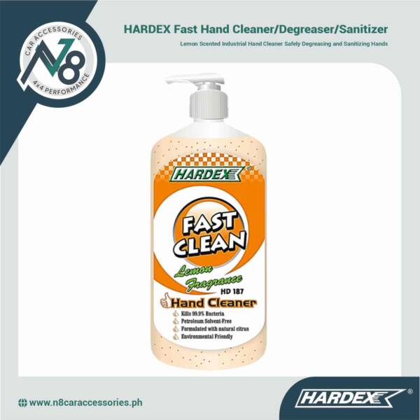 HARDEX Fast Hand Cleaner/Degreaser/Sanitizer 750g x 12 Genuine