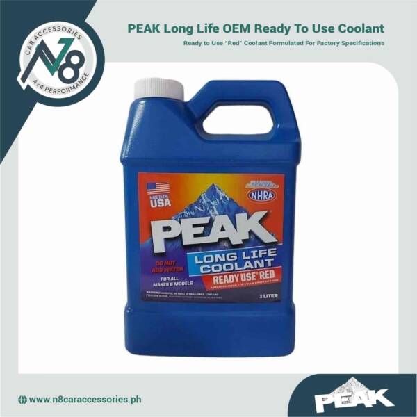 PEAK Long Life "Red" OEM Ready To Use Coolant Genuine
