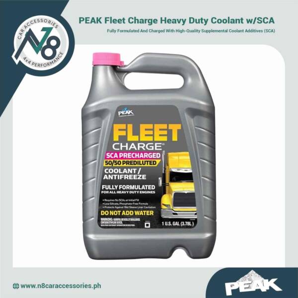PEAK Fleet Charge Heavy Duty Coolant w/SCA 3.78L (Pink) Genuine