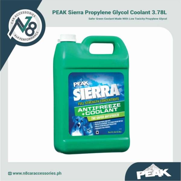 PEAK Sierra Propylene Glycol Coolant 3.78L (Green) Genuine
