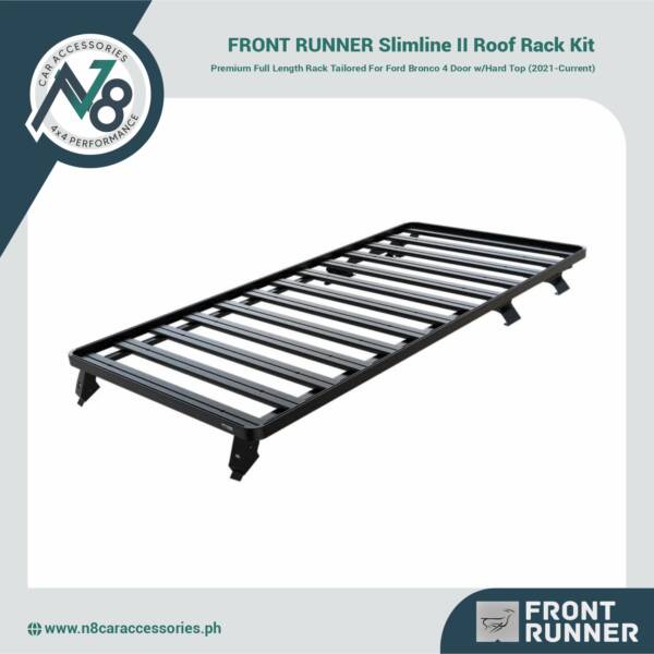 FRONT RUNNER Slimline II Roof Rack Kit for Ford Bronco 4 Door w/Hard Top (2021-Current) Genuine