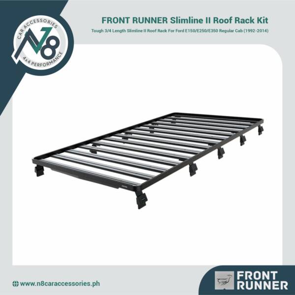 FRONT RUNNER Slimline II Roof Rack Kit for Ford E150/E250/E350 Regular Cab (1992-2014) Genuine