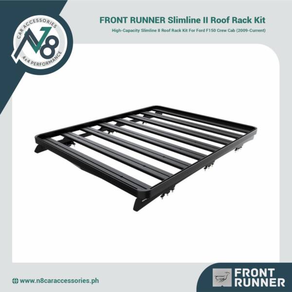 FRONT RUNNER Slimline II Roof Rack Kit for Ford F150 Crew Cab (2009-Current) Genuine