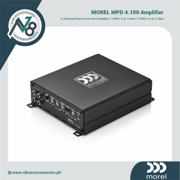 MOREL MPD 4.100 4-Channel Class D Hi-Res Amplifier Genuine