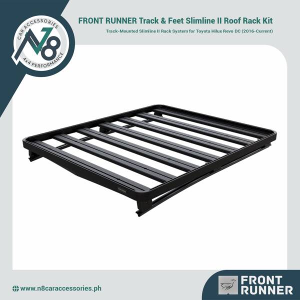 FRONT RUNNER Track & Feet Slimline II Roof Rack Kit Toyota Hilux Revo DC (2016-Current) Genuine