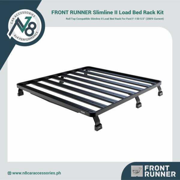 FRONT RUNNER Slimline II Load Bed Rack Kit Ford F-150 5.5' (2009-Current) Roll Top Genuine