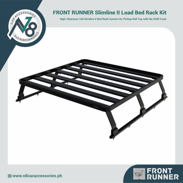 FRONT RUNNER Slimline II Load Bed Rack Kit Pickup Roll Top with No OEM Track/Tall Genuine