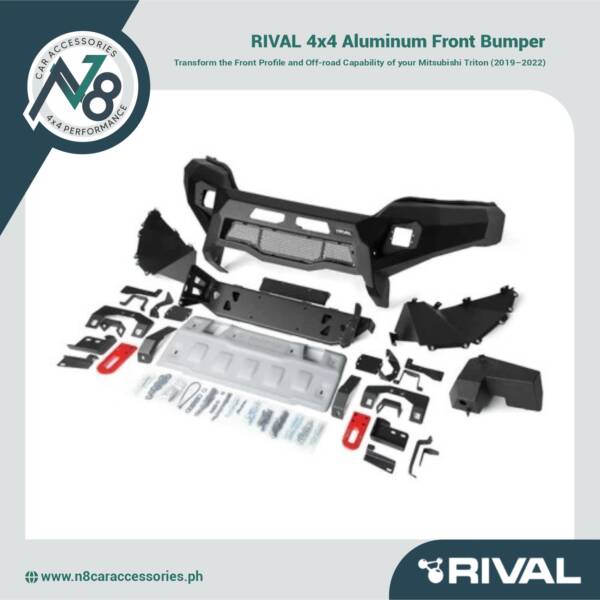 RIVAL 4x4 Aluminum Front Bumper Mitsubishi Triton 2019-2022 Genuine